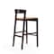 Manhattan Comfort Klismos Barstool in Camel and Dark Walnut (Set of 2) 2-BS014-CL - alternate 2